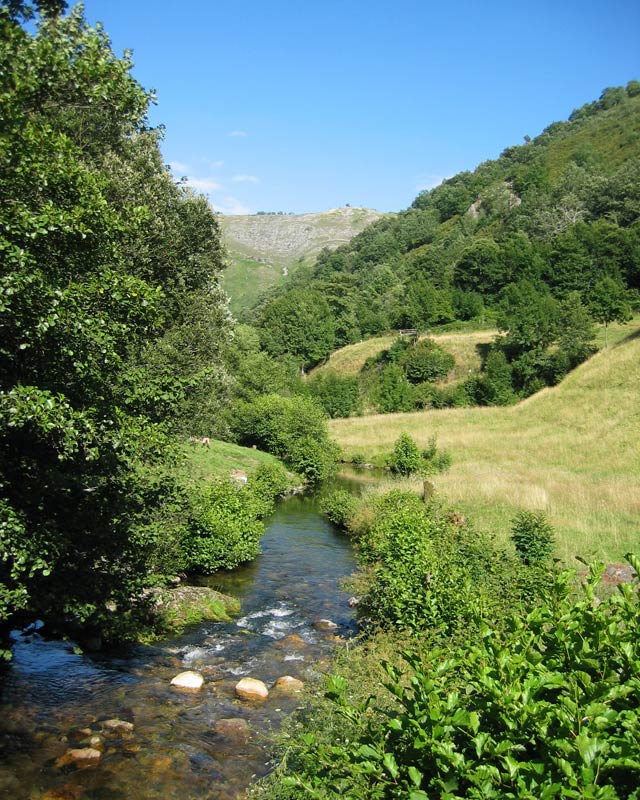 Pozo del pinche, en el ro Muniellos, a su paso por Moal.